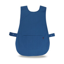 (Blue, M) Tabard Apron Catering Cooking Cleaning Work Apron
