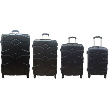 (Black, Set of 4) Hampton & Stewart Hard Shell Extra Large Suitcase