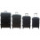 (Black, Set of 4) Hampton & Stewart Hard Shell Extra Large Suitcase 1