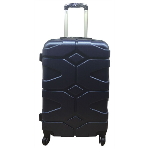 (Navy , Medium) Hampton & Stewart Hard Shell Extra Large Suitcase