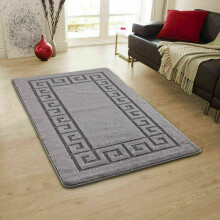 (Dark Grey , 120 x 150 cm) New Modern Indoor Entrance Beautiful Washable Rug