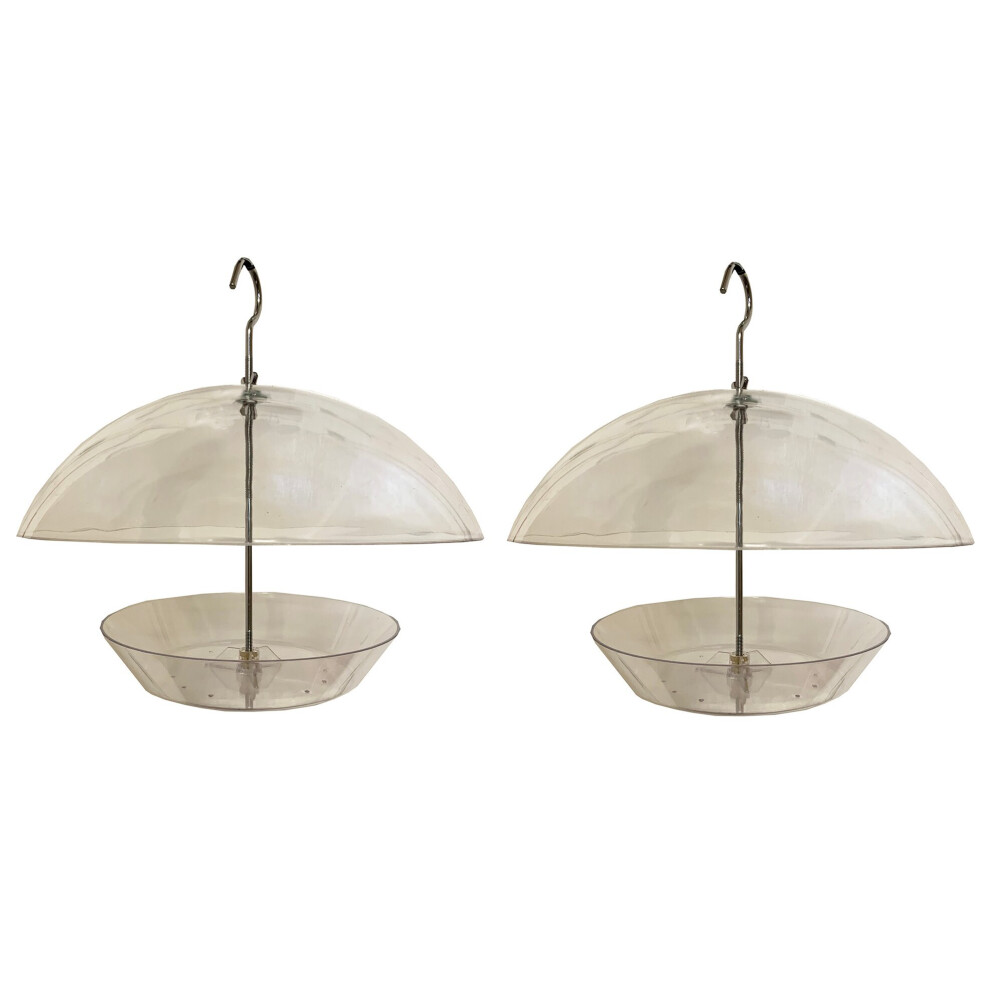 Selections Hanging Bird Feeder With Integral Squirrel Baffle (Set Of 2)