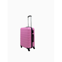 (Pink, Medium) Hampton & Stewart Diamond Design HardShel Suitcase