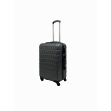 (Grey, Medium) Hampton & Stewart Diamond Design HardShel Suitcase