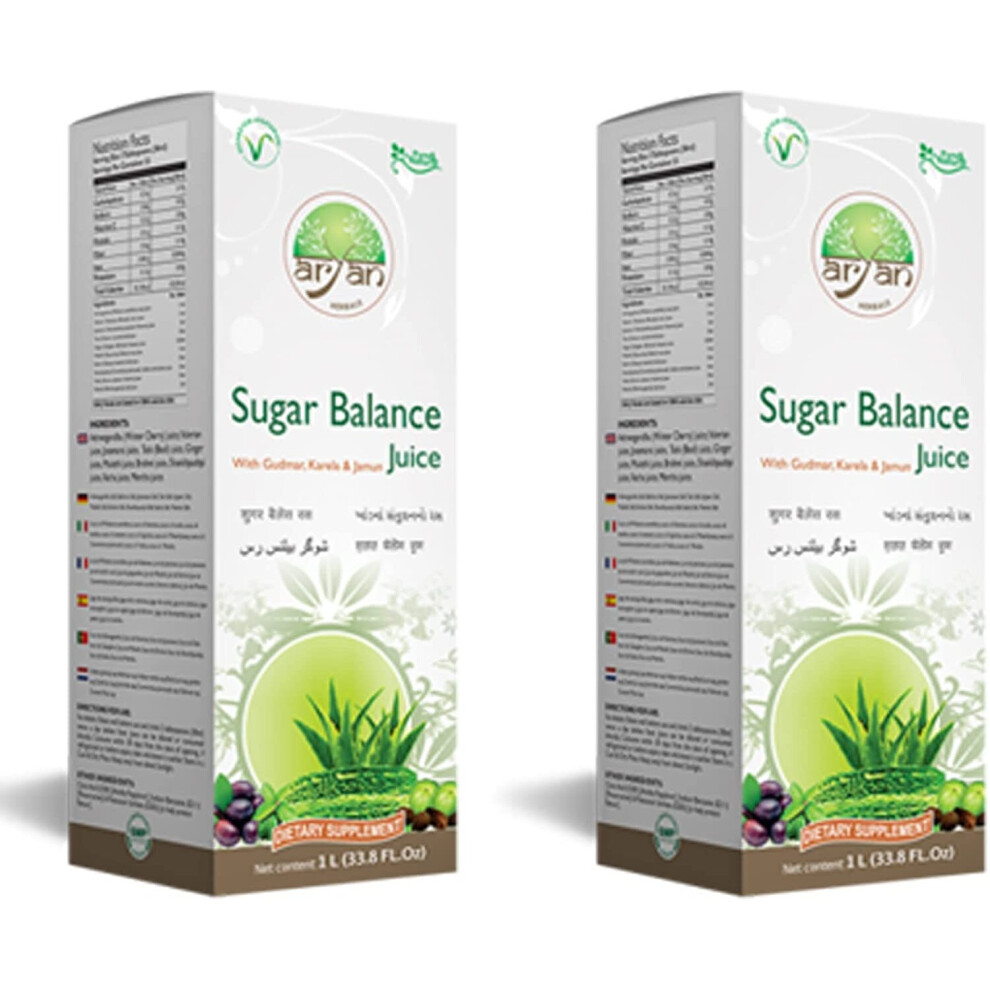 (Pack of 2	) Aryan Sugar Balance Juice 1ltr