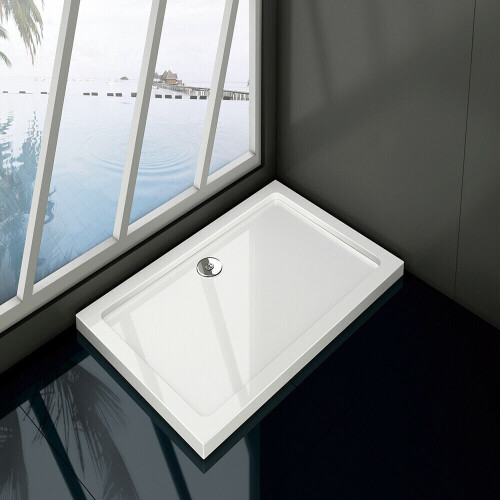 AICA ( 900x700mm) Shower Tray Square Rectangle Stone Tray