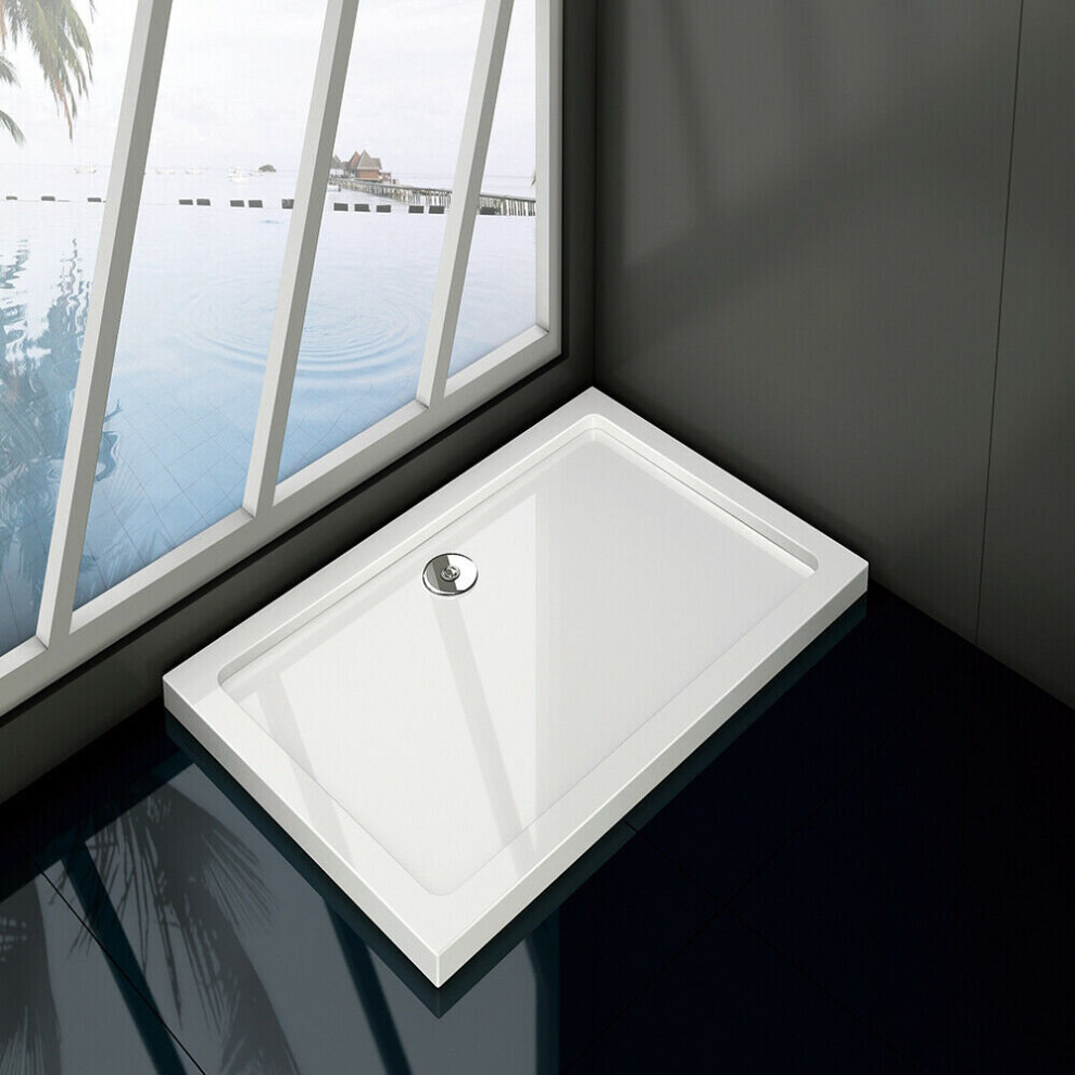 Aica (1400X800mm) Shower Tray Square Rectangle Stone Tray