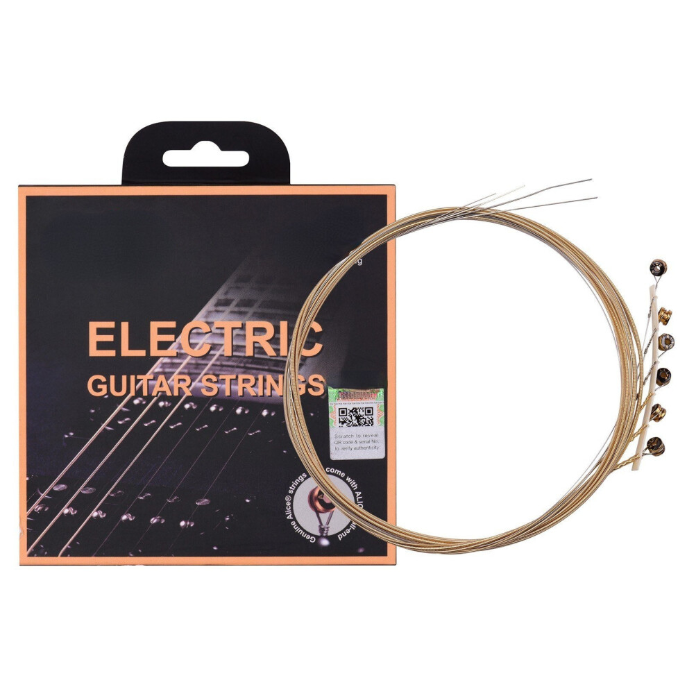 (S) Electric Guitar Strings Hexagonal Core Bronze Iron Alloy Winding String Set for 22-24 Frets Guitars