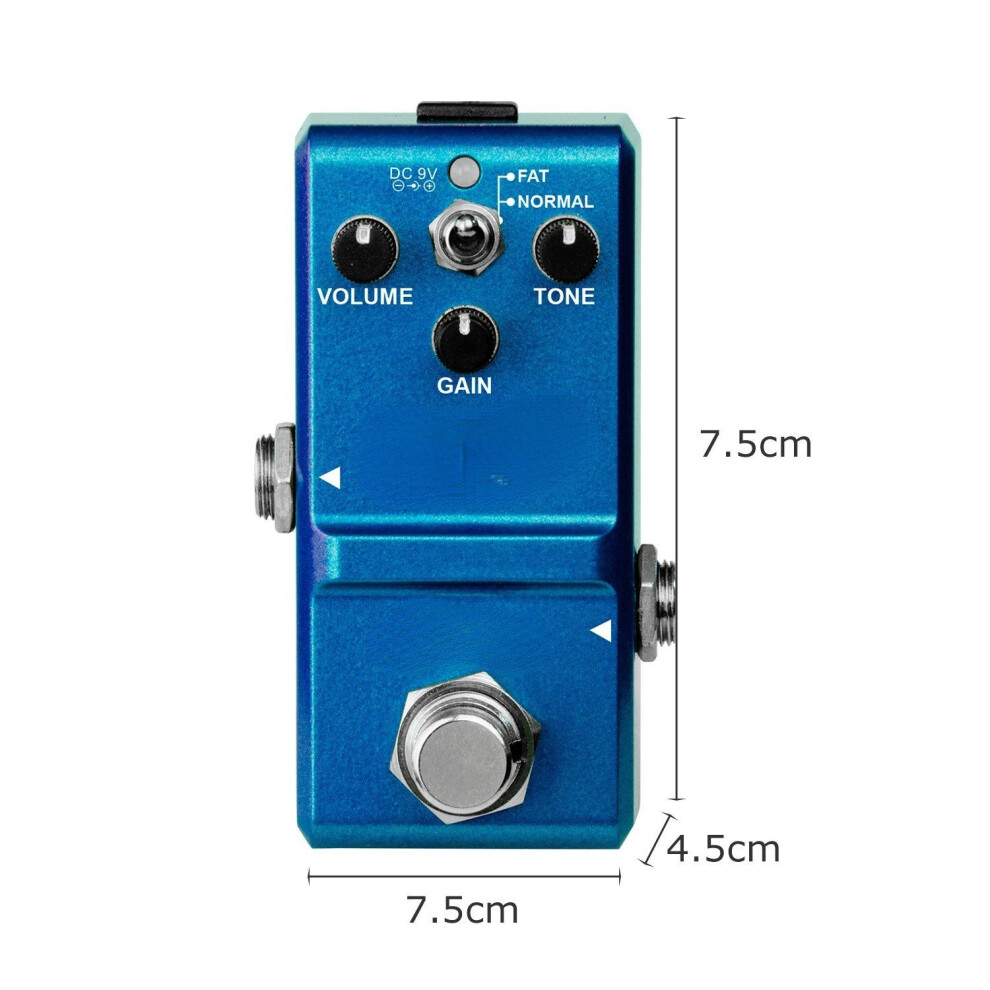 Blues Pedal Wide Range Frequency Response Style Overdrive Effect for Guitar