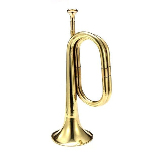 Retro Brass ArMilitary Cavalry Copper Trumpet Bugle 2
