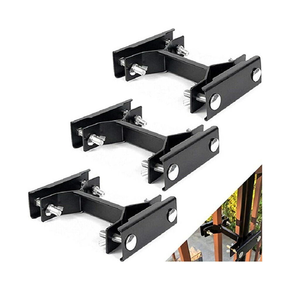 3Pcs Deck Umbrella Clamp Kit Outdoor Universal Patio Umbrella/Torch Mount Holder Attaches to Railing Maximizing Space