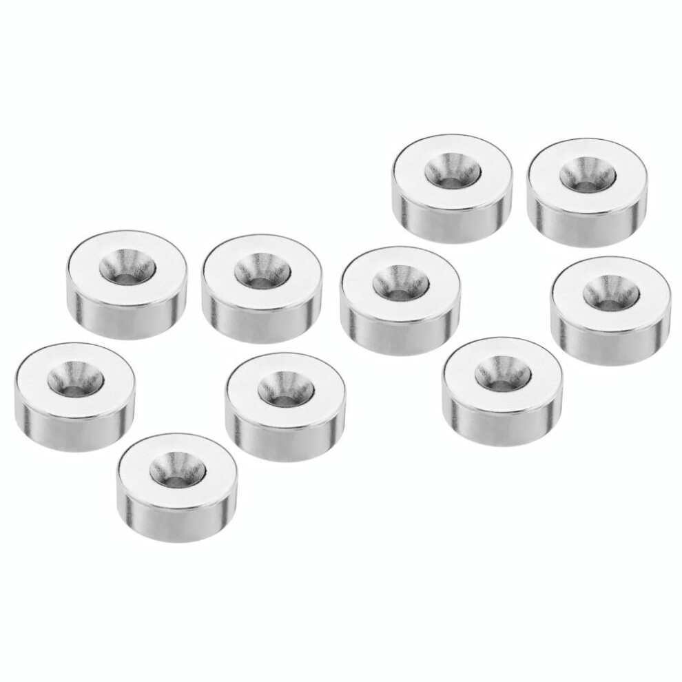 10pcs 25mmx10mm 5mm Hole Round Magnet Ring Rare Earth Neodymium Magnets