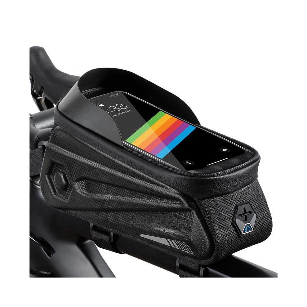 Photos - Bike Bag GreenZech  Bicycle Top Tube Phone Bag Hard Case Waterproof Headphone (Black)