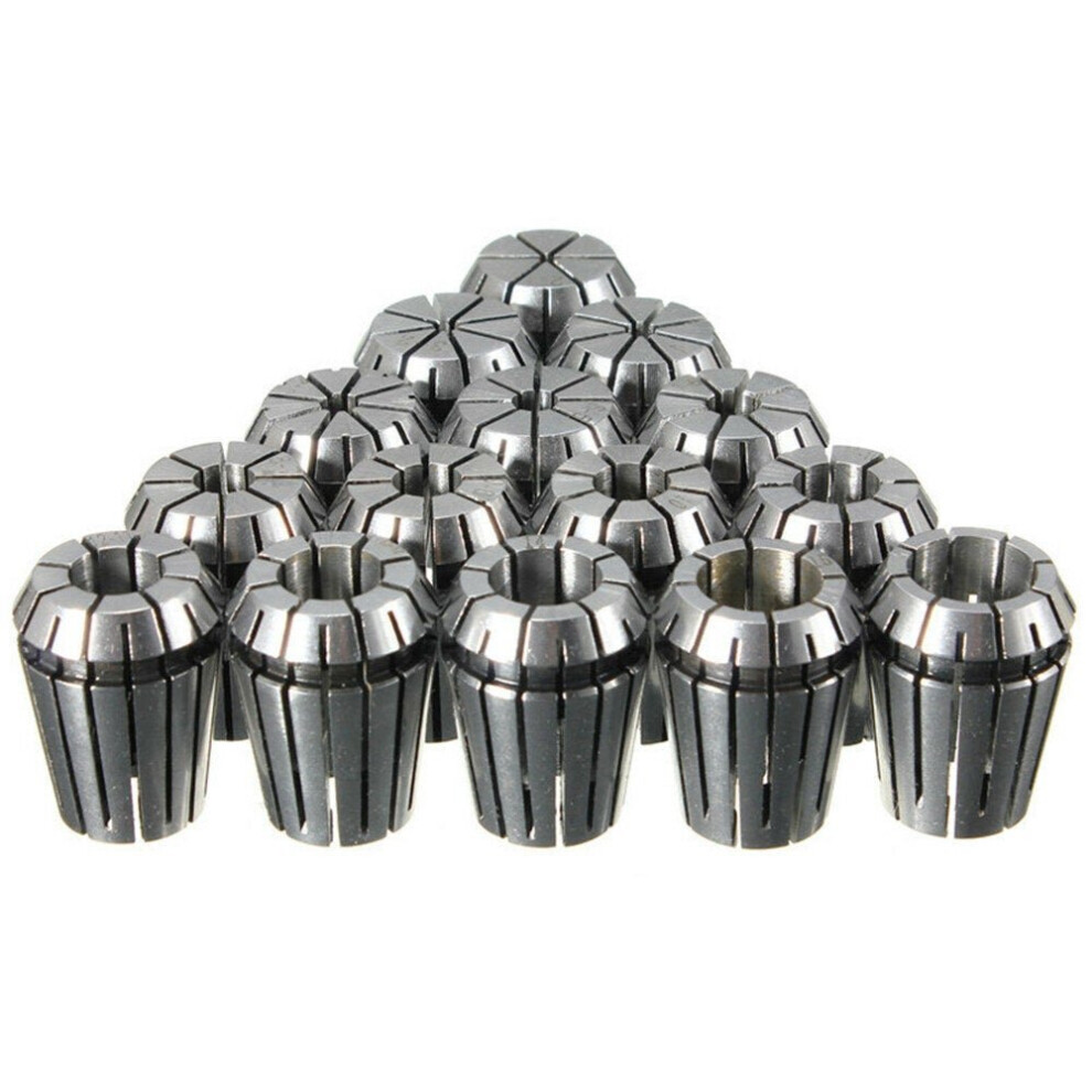 15pcs 2-16mm Spring Collet Collet Chuck Set for CNC Milling Lathe Tool