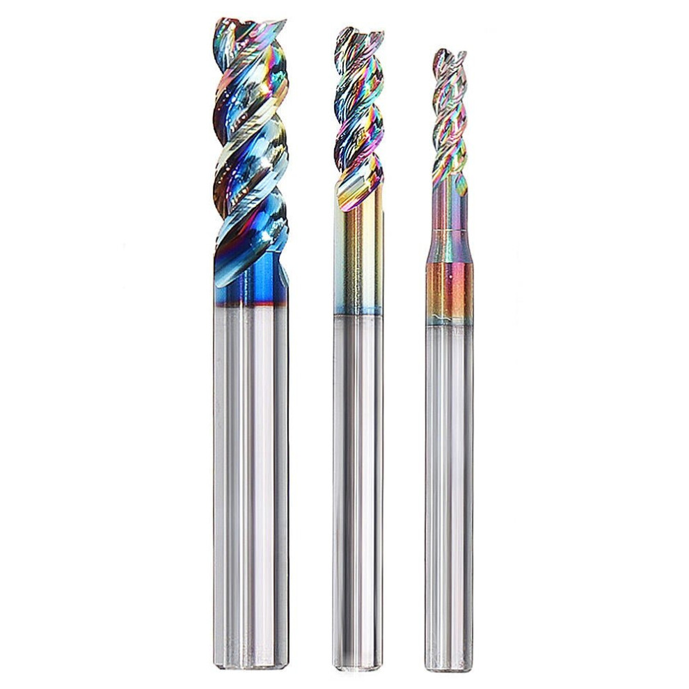() 3-10Mm Dlc Colorful End Mill For Aircraft Aluminum Upgrade Milling Cutter Cnc Machine Tool 3654659296566