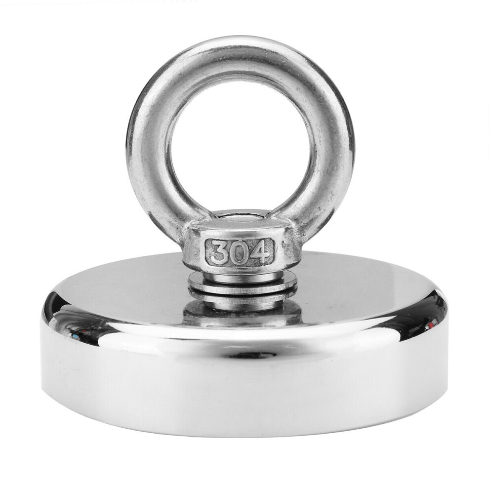 (48Mm) 350Kg/450Kg/600Kg Neodymium Magnet Fishing Salvage Recovery Magnet With 10M Rope For Detecting Metal Treasure 3654659443779