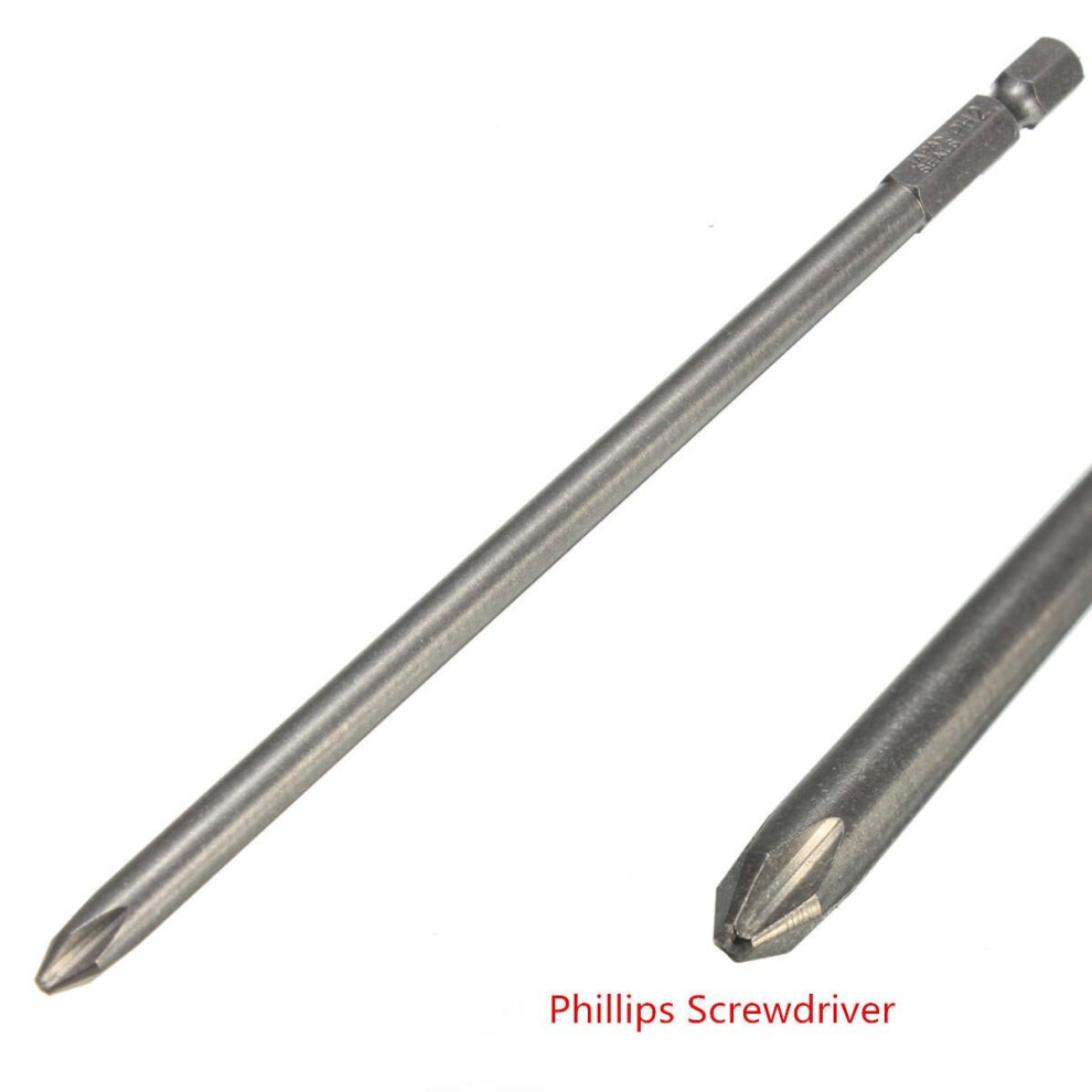 6 Inch 150Mm Screwdriver Bit 1/4 Inch Hex Shank Screwdriver Bit 3654659036650