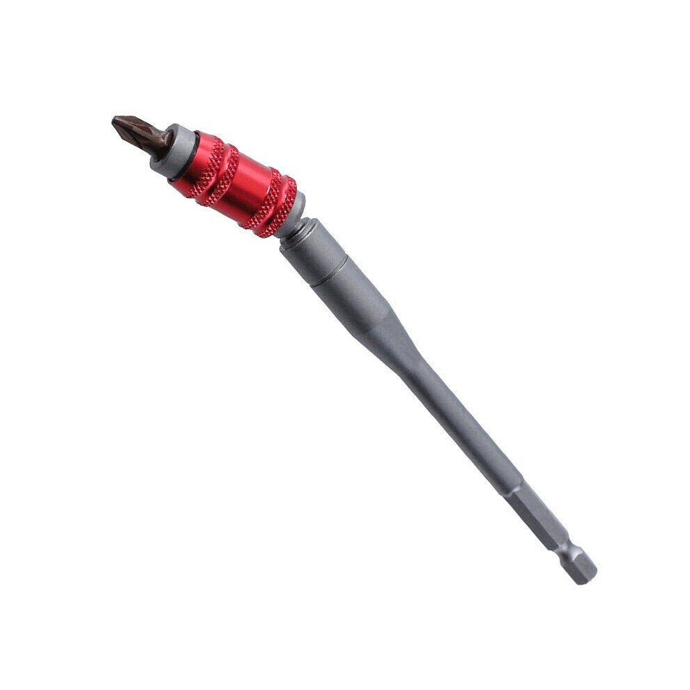 145mm Screwdriver Bit Holder 20 Degree Rotatable Magnetic Screw Drill Tip /4'' Hex Shank Screw Driver Extension Rod