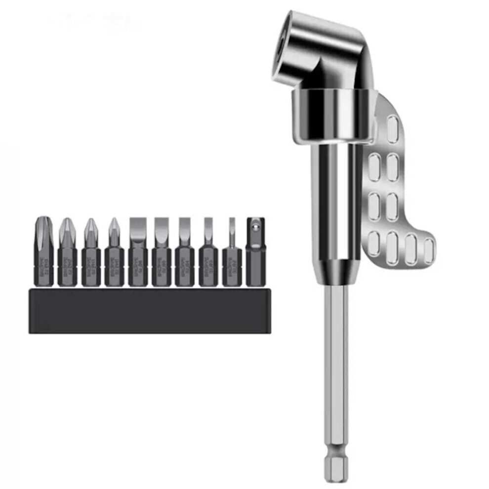 (11pcs) 2/11/33Pcs Extended Turning Screwdriver Corner Device Universal Screwdriver Bits Turning Electric Corner Device With 25mm Bit