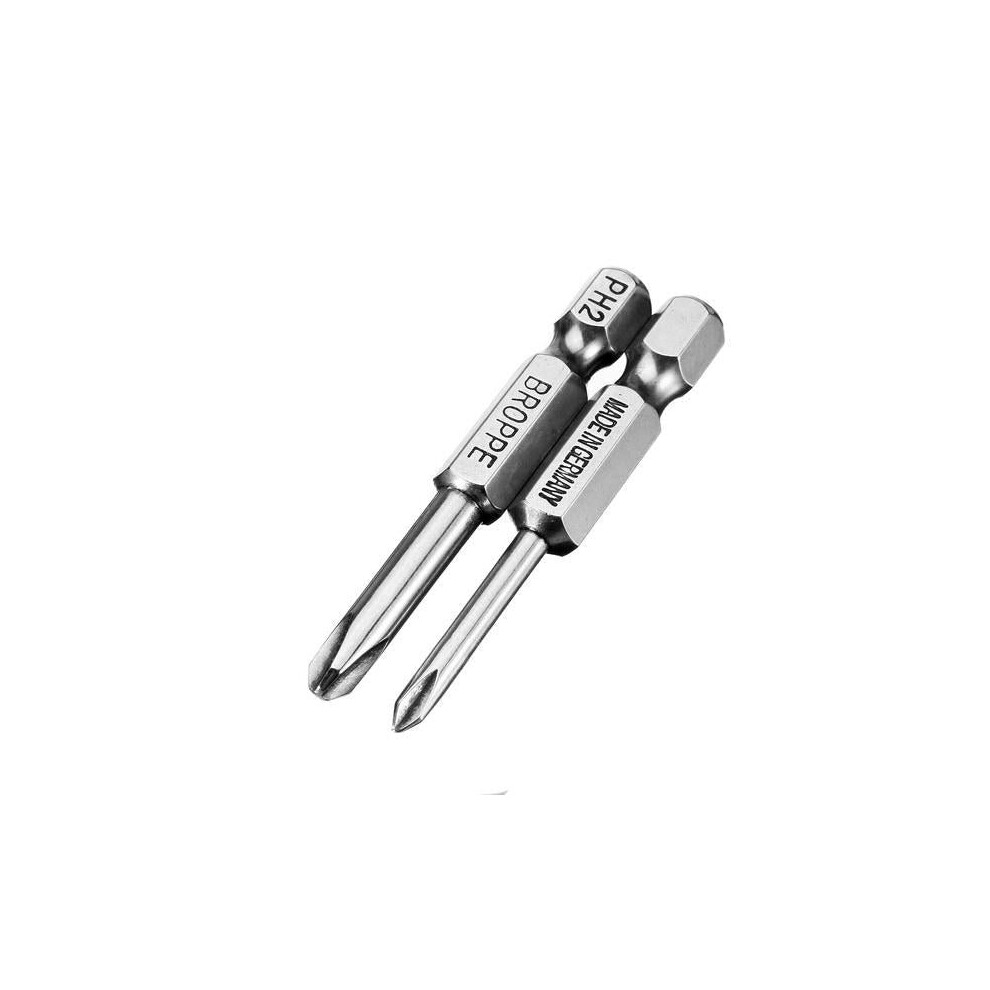 2Pcs 50mm Magnetic Y Shaped Screwdriver Bits 1/4 Inch Hex Shank