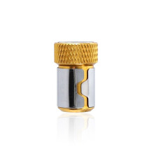 (Gold) Universal Magnetic Ring 1/4 Inch Full Metal Screwdriver Bit Magnetic Ring For 6.35mm Shank Anti-corrosion Drill Bit Magnet Powerful Ring