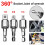 (1/4 Inch) 360 Rotary Screwdriver Extension Bar Hex Shank To Square Socket Drill Bits Bar Drill Socket Adapter 4