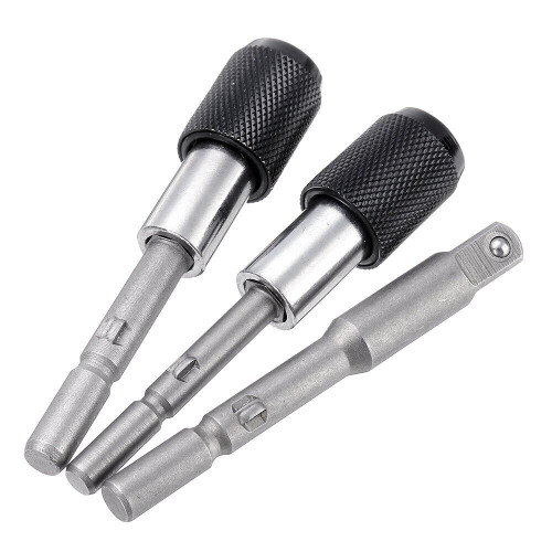 (C) Electric Screw Rod 801/802 Batch Head Socket Rod Electric Screwdriver Netic Self-Locking Adapter Rod Electric Bit Change Wind Bit Socket Extension 2