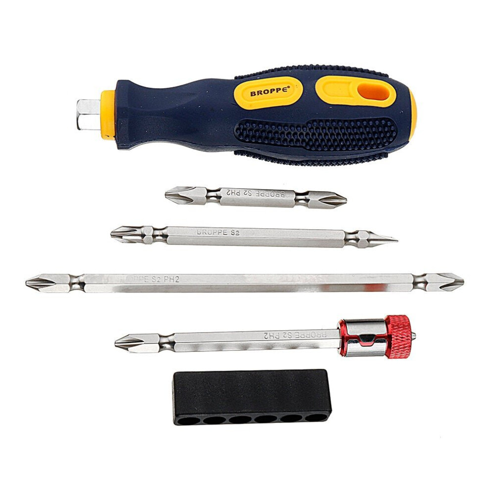 (3#) S2 Magnetic Phillips Screwdriver Bit Set with Removable Magnetizer Ring PH2 Electric Screwdriver 1/4 Inch Hex Shank