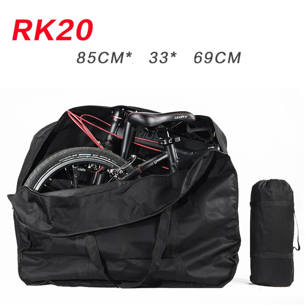(Black 85*33*69cm) Portable Folding Bike Bicycle Carrier Carry Packing Storage Bag Cover