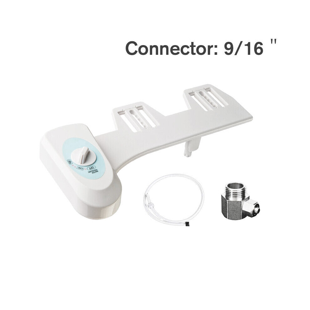 (9/16) Non-Electric Smart Bathroom Bidet Toilet Seat Cover With Nozzles Sprayer