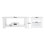 Living And Home (White) 2 Tier Wood Coffee Table Rectangle with Storage Shelf Tea Table Central Table 5