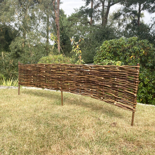 Selections Willow Hurdles Lawn Edging (120cm x 20cm) - 10 Panels 1