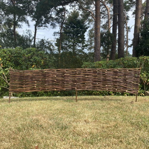 Selections Willow Hurdles Lawn Edging (120cm x 20cm) - 10 Panels 2