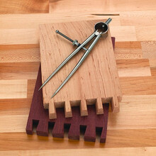 Starrett 277-6 6" Toolmakers' Spring-Type Divider With Round Legs And Solid Nut