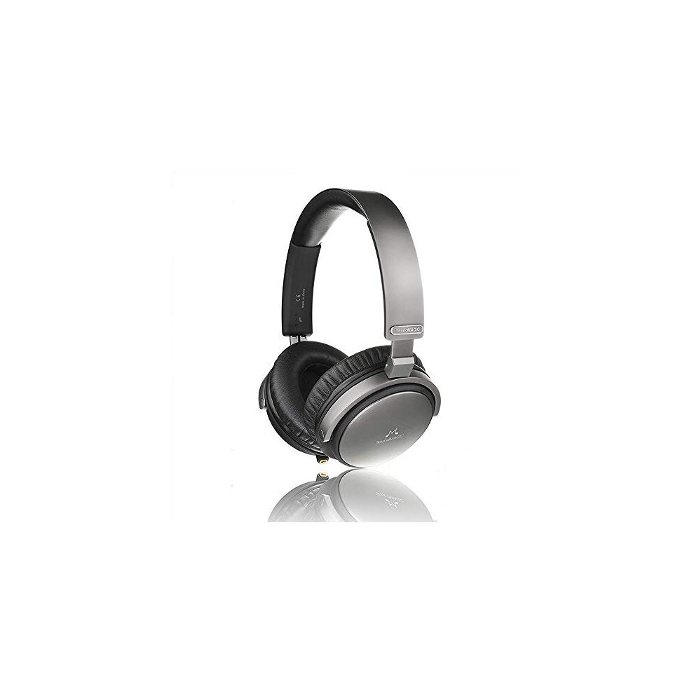 On Ear Headphones,Soundmagic P55 Closed Back Portable Headset Powerful Bass Hifi Stereo Earphones Folding Wired Headsets With Microphone (Black) Black 6949379001161