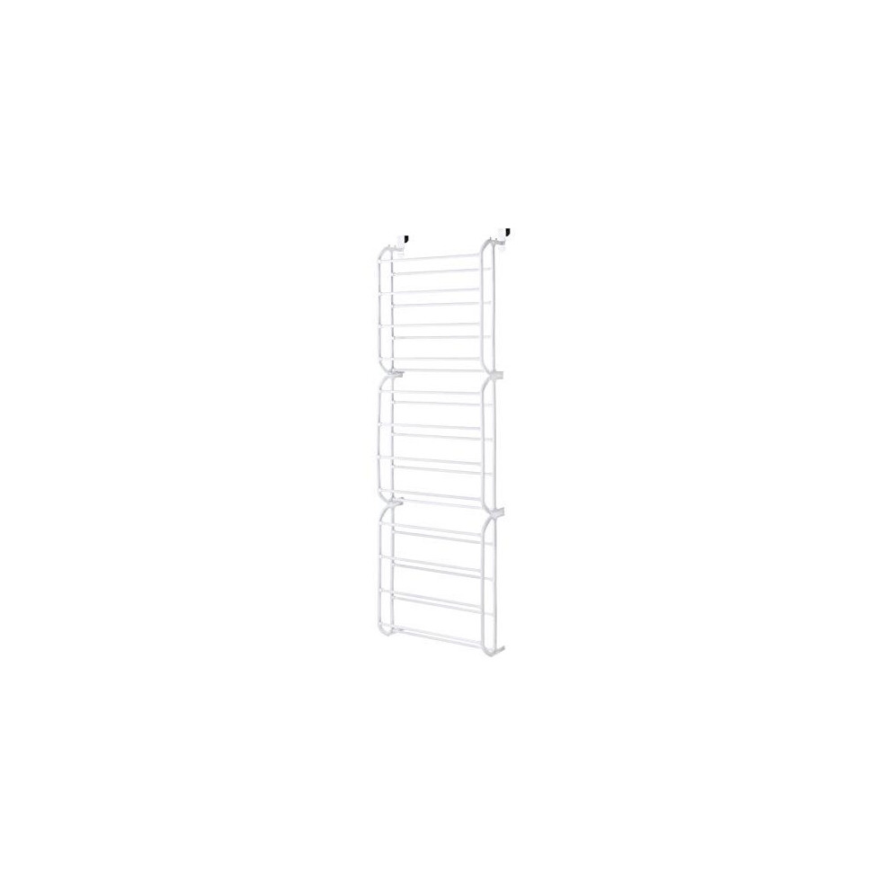 Whitmor 6780-4679-WHT Resin 36-Pair Over The Door Shoe Rack