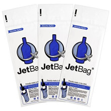 Jet Bag Bold - Original ABSORBERANDE Vinflaskeskydd - Återanvändbara Flaskväskor (3 Pack)