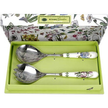 Portmeirion Home & Gifts Porcelain Salad Server Pair - Multi-Colour, 3 x 3 x 25 cm