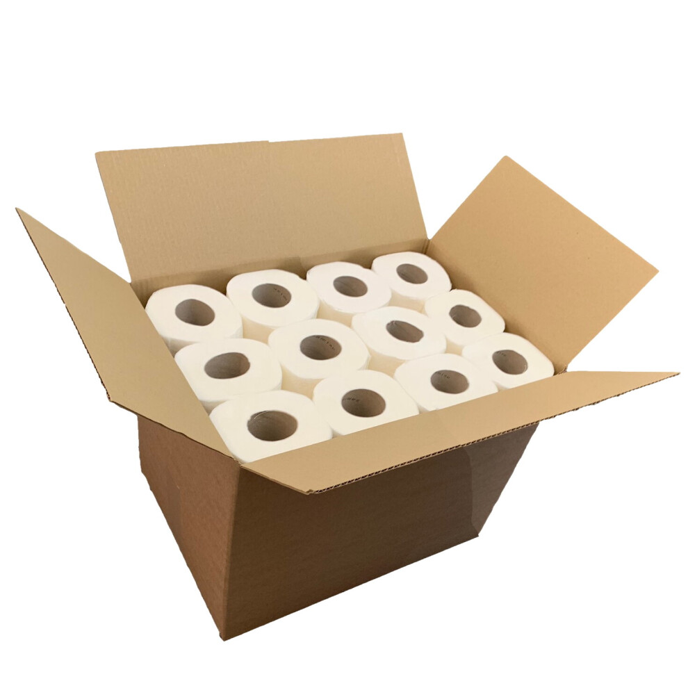 36 Rolls of Plastic Free Eco Luxury 3 Ply Toilet Roll