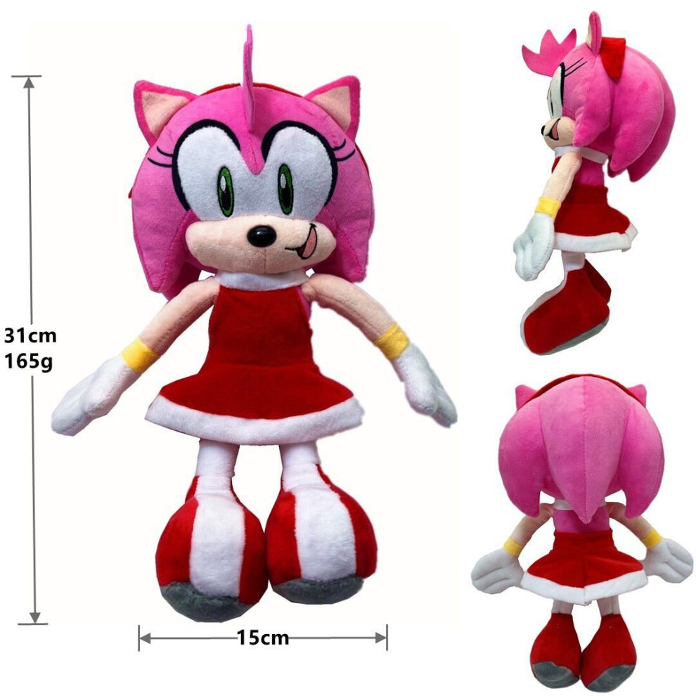 30cm The Hedgehog Sonic Amy Rose Plush Doll Stuffed Toys Kids Gift on OnBuy