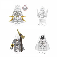 4PCS Moon Knight Minifigure Marc Spector Marvel Super Hero Minifig Figure Fit Lego