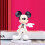 2pcs Disney Mickey Minnie Λευκό νυφικό γάμου φιγούρα κούκλα κέικ Topper ανεμιστήρα δώρο 10