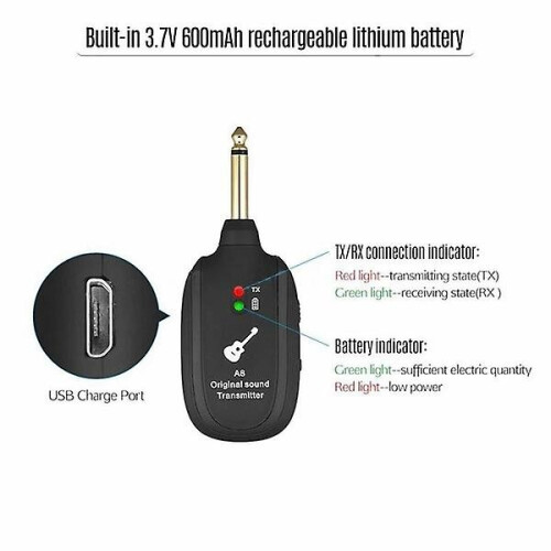 Original Sound Receiver Uhf Guitar Wireless System Transmitter Set 1