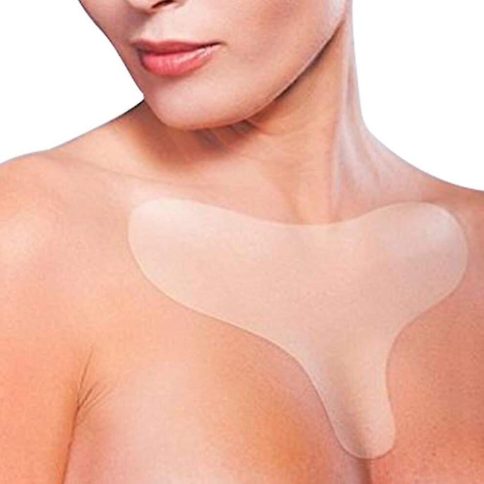 Reusable Anti Wrinkle T Shape Chest Pad Silicone Transparent Breast Lifting Chest Patch-image-OPC-P989WBW-NEW