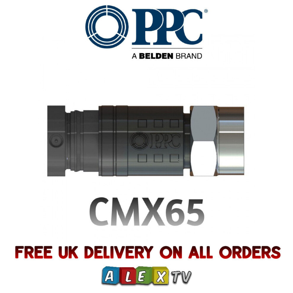 (5) SNAP SEAL COMPRESSION F TYPE CONNECTOR CMX65 SHOTGUN TWIN CABLE CT65 TX63 WF65