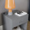 Home Discount (Grey) Riano 1 Drawer 1 Shelf Bedside Chest Nightstand 5
