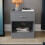 Home Discount (Grey) Riano 1 Drawer 1 Shelf Bedside Chest Nightstand 3