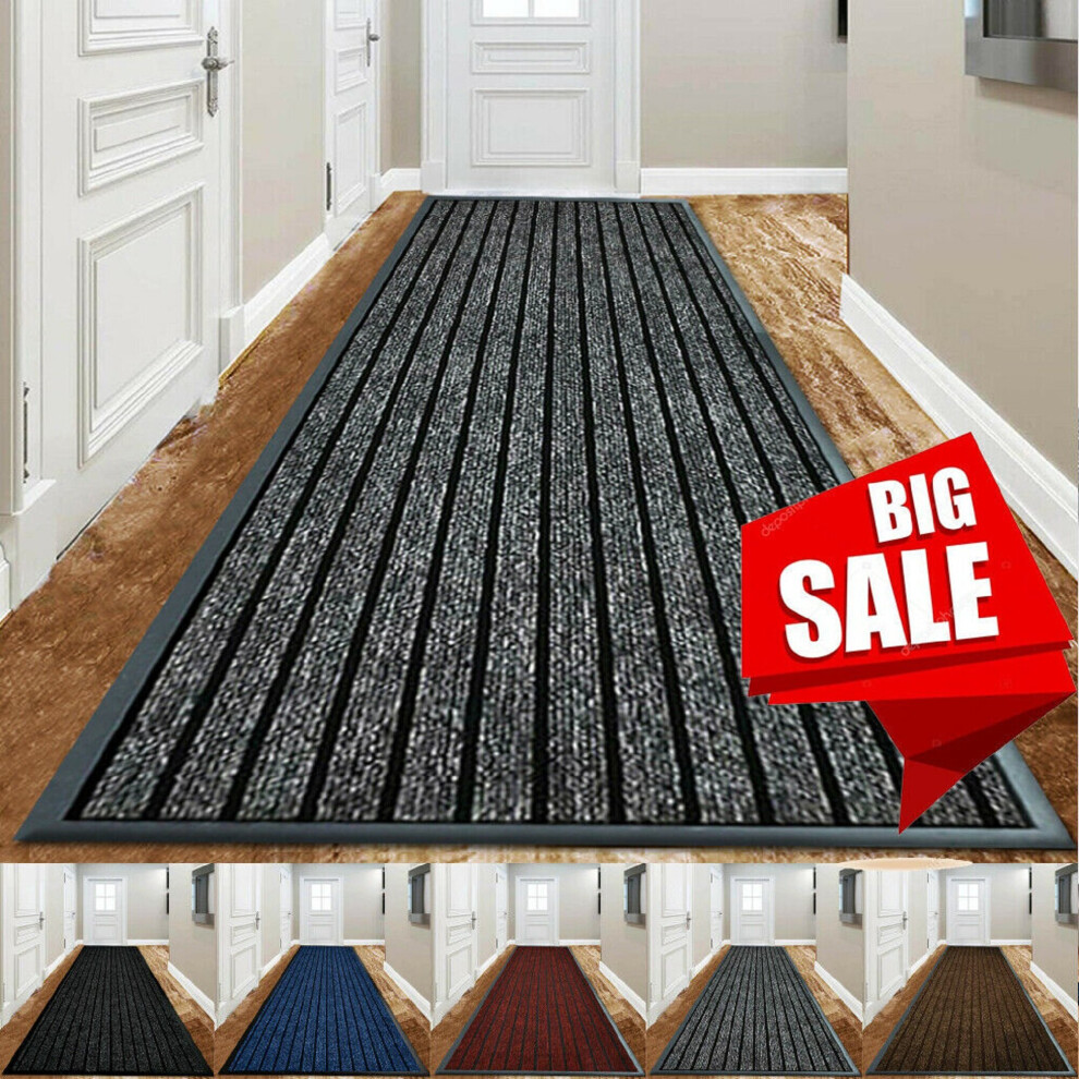 Heavy Duty Rubber Mat  Hall Hallway Kitchen Runner