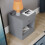 Home Discount (Grey) Riano 1 Drawer 1 Shelf Bedside Chest Nightstand 8