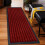Milano (Red, 80 x 150 cm ) Heavy Duty Rubber Mat  Hall Hallway Kitchen Runner 1